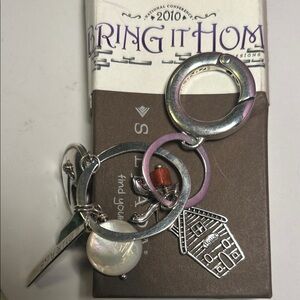 Silpada 2010 National Conference Keyring with House, Red Shoes 👠+ + + Charms